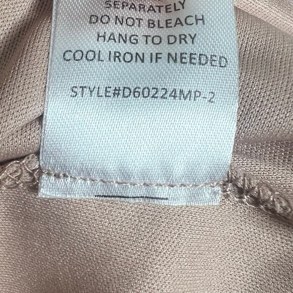 CANDALITE PETITE Sleeveless Lace Floral Evening Dress Mermaid Hem Pink Size LP - Picture 11 of 12